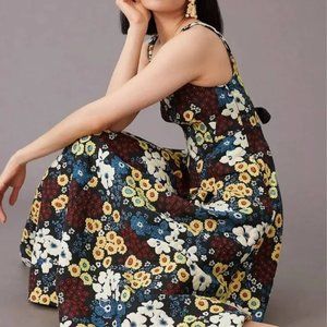 Anthropologie Maeve Marigold Midi Dress